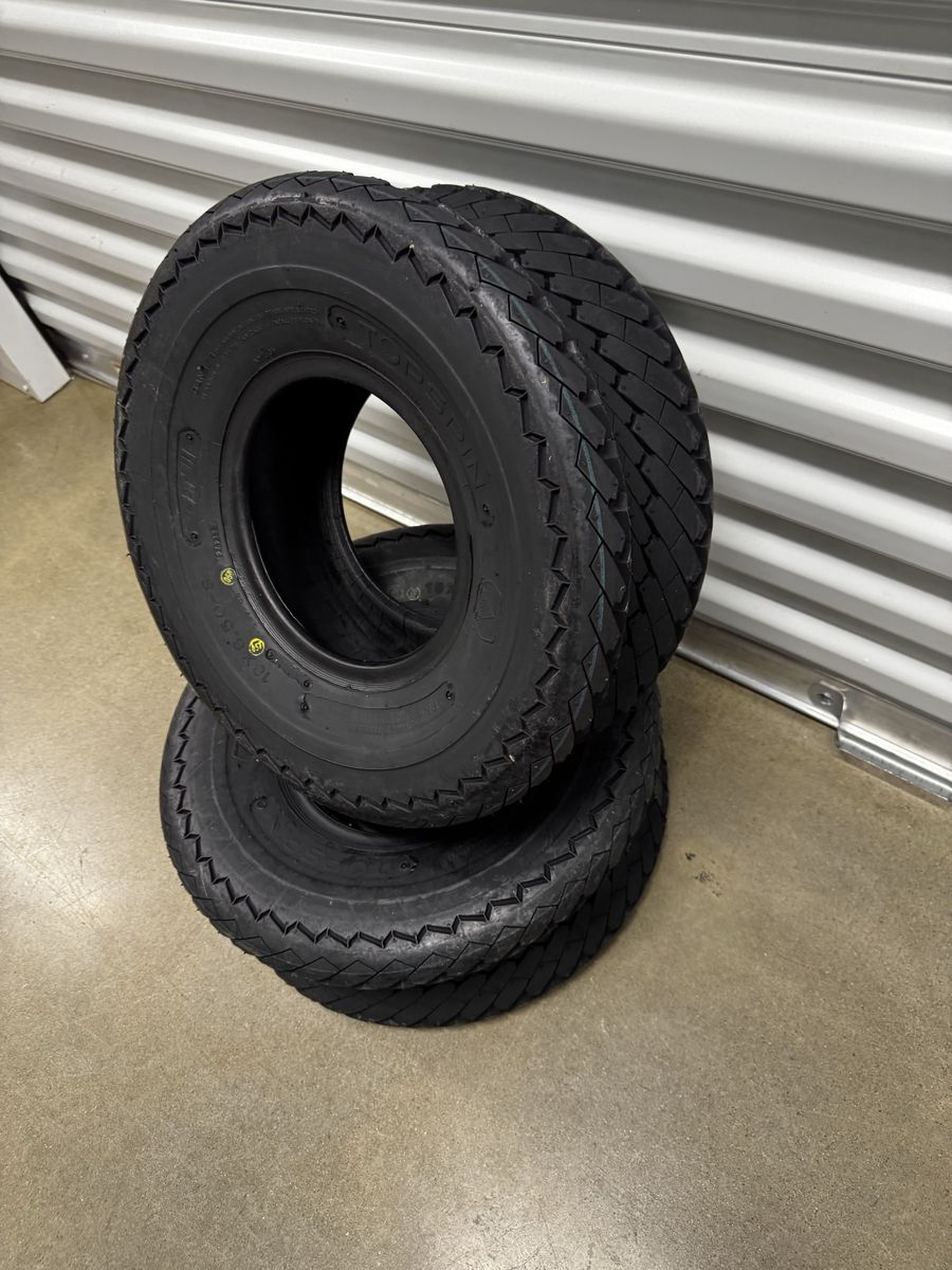 NEW set of 2 Golf Cart GTW 18x8.5-8 Topspin Sawtooth Street / Turf Tire