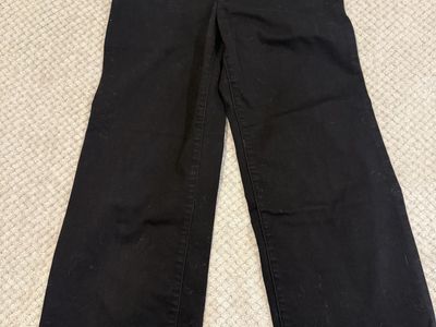 J.Crew Black Wide-Leg Crop Pants Size 24