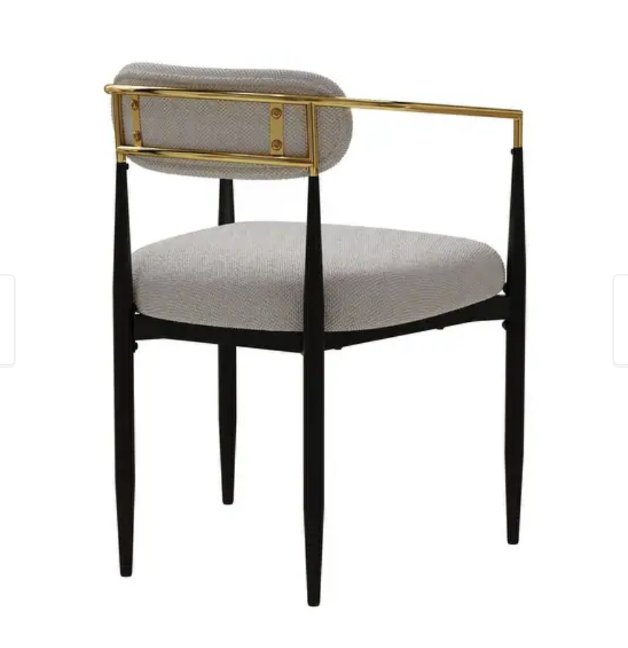 Brand new Dining chairs set of two with metal legs, never used