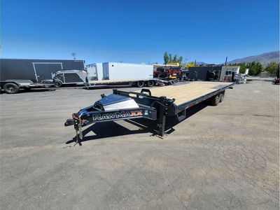 2026 RawMaxx 8.5' x 26' 20K DTX Deck Over Tilt Trailer - Jet Black