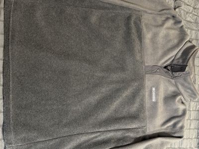 Columbia Sportswear Company Men's Gray Fleece Snap-Up Pullover Jacket Size XXL