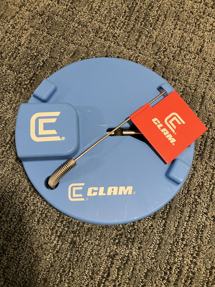 Clam Blue Ice Fishing Tip-Up Round Cover