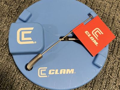 Clam Blue Ice Fishing Tip-Up Round Cover