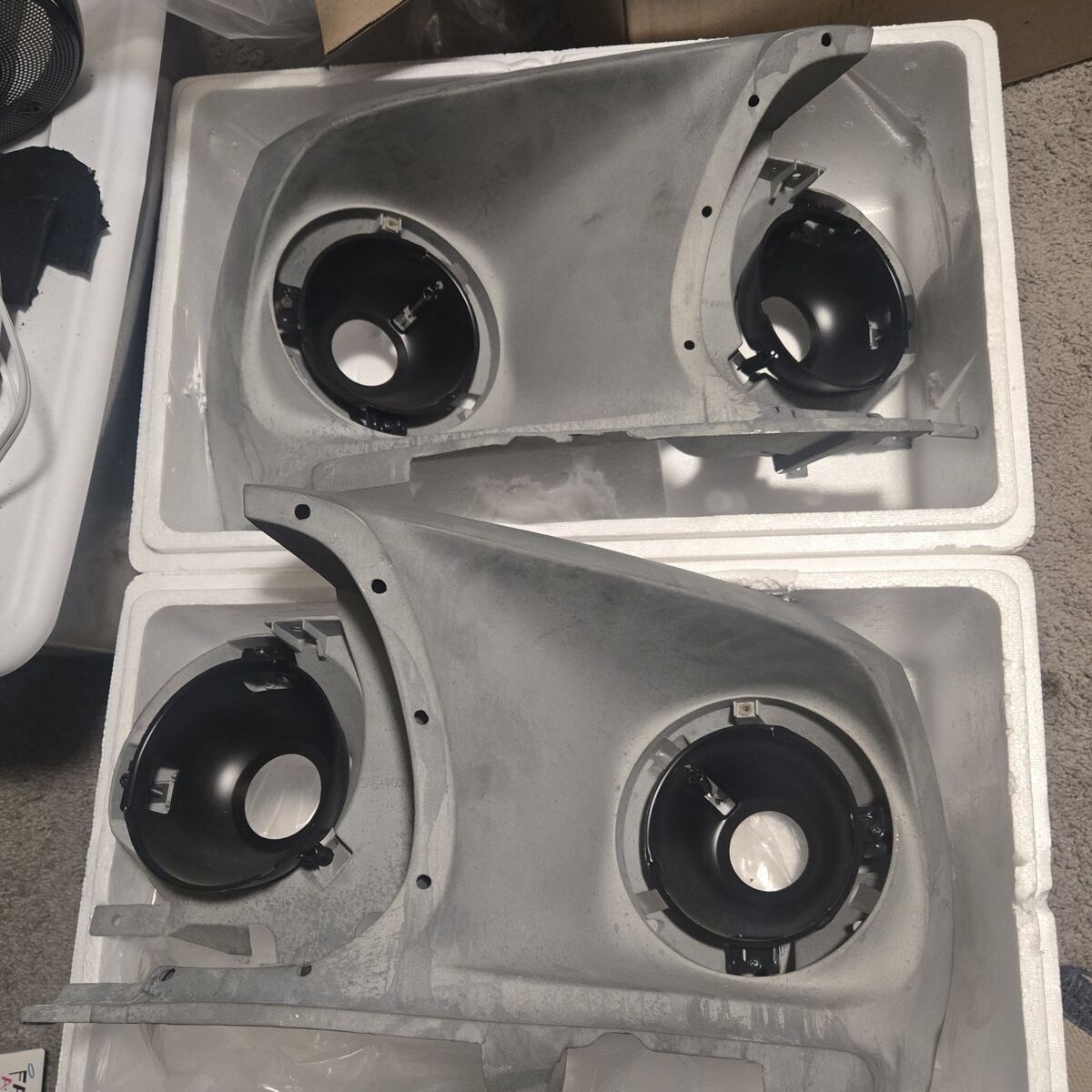 1969 Ford Mustang Headlight Housings