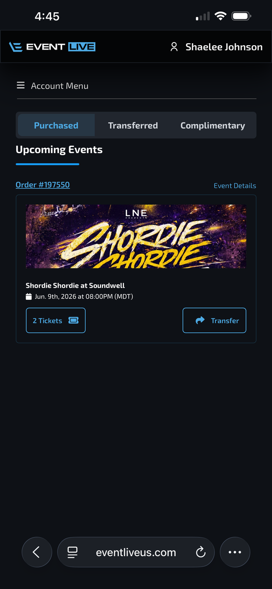 Shordie Shordie concerts tickets