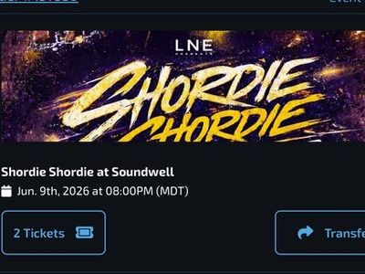 Shordie Shordie concerts tickets