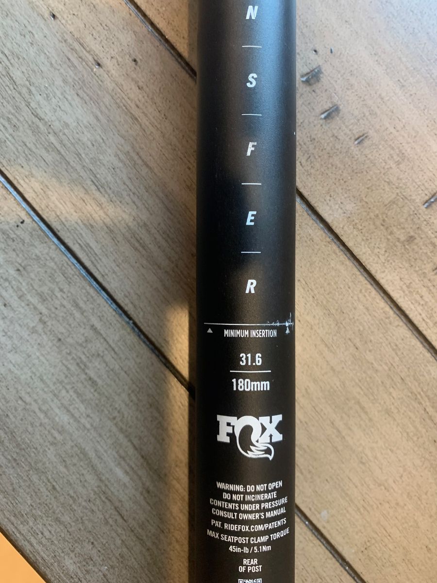 NEW FOX TRANSFER FACTORY DROPPER SEAT POST
