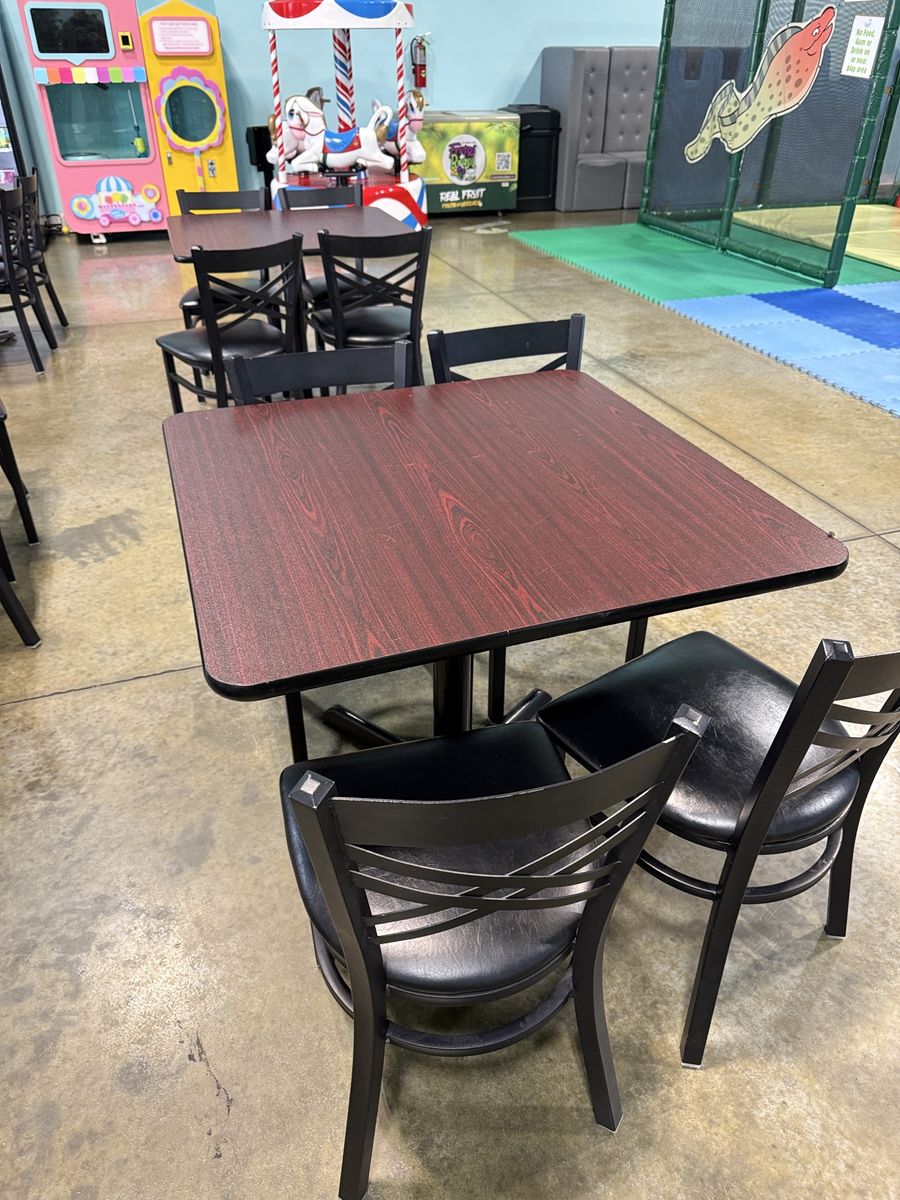 Restaurant tables and chair sets