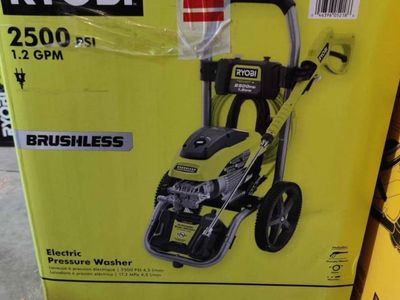 RYOBI 2500 PSI 1.2 GPM Electric Brushless Pressure Washer w/ Turbo Nozzle & Soap Tank