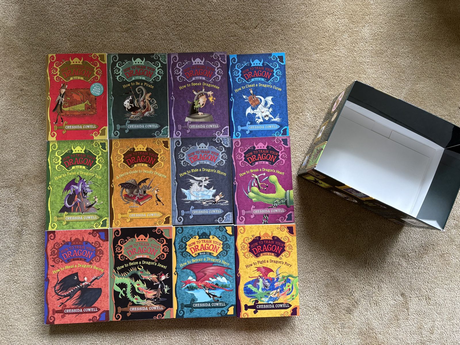 How to Train Your Dragon Complete Series, by Cressida Cowell (paperbacks)