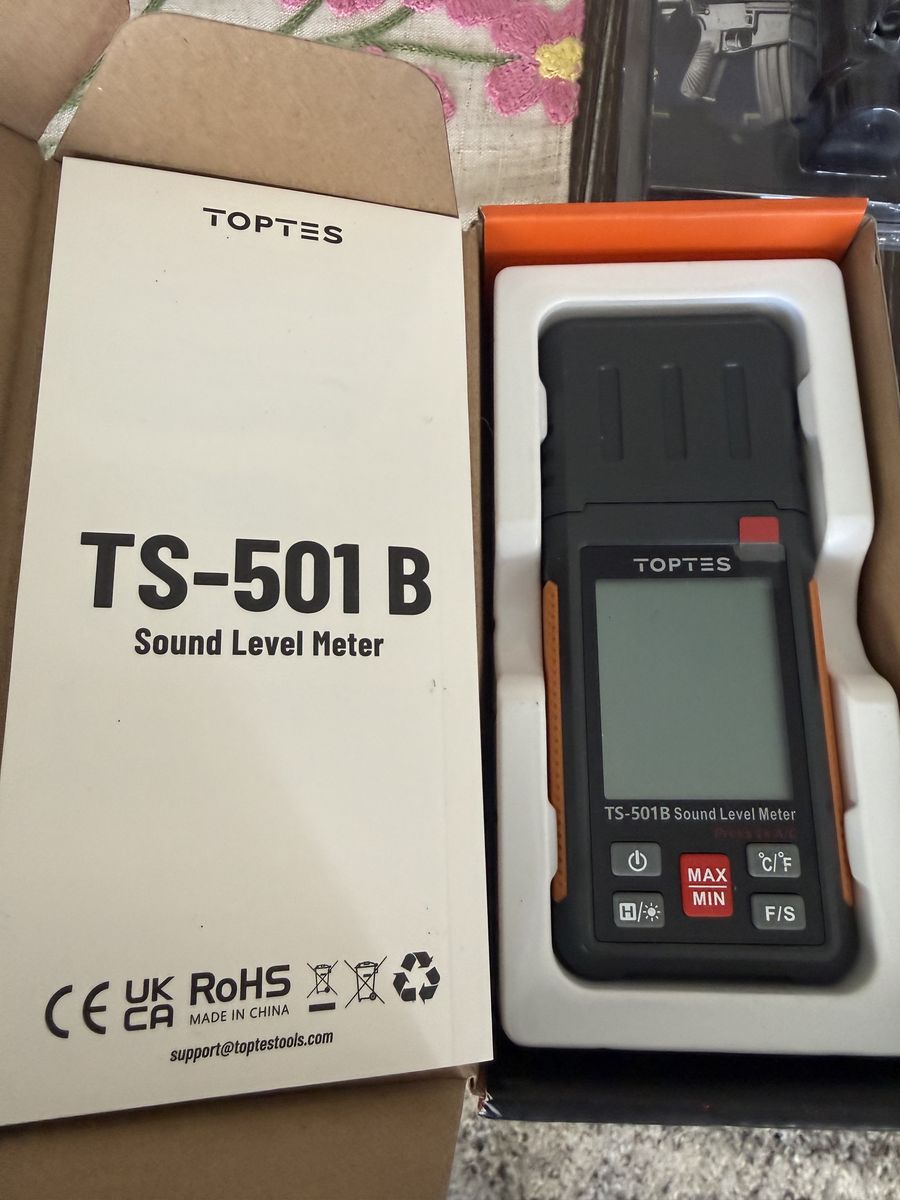 Handheld sound level reader