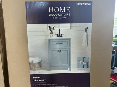 NEW Hanna 24 inch Single Sink Spruce Blue Bath Vanity