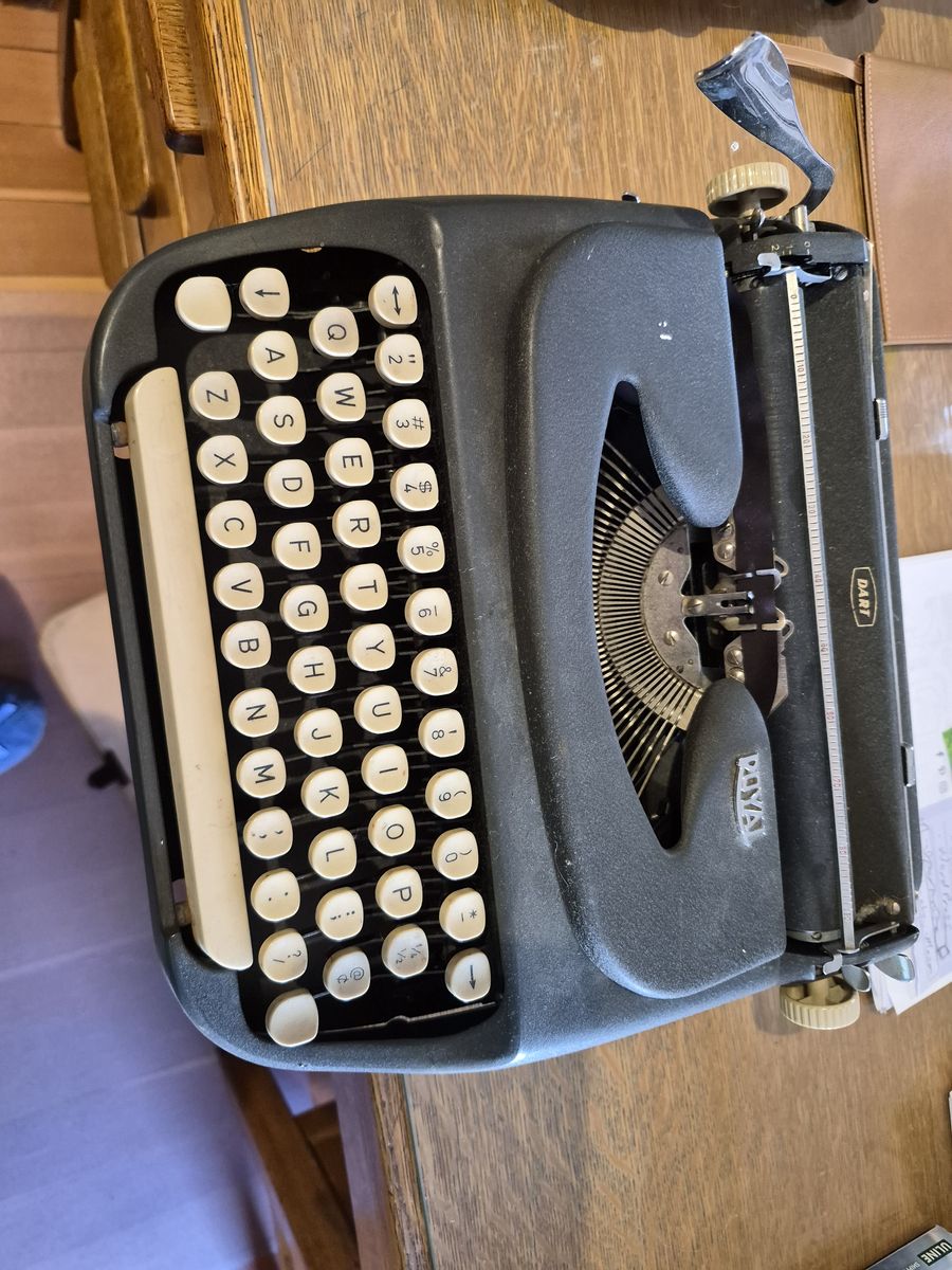 Royal Dart Vintage Portable Manual Typewriter with Case - Used, Good Condition