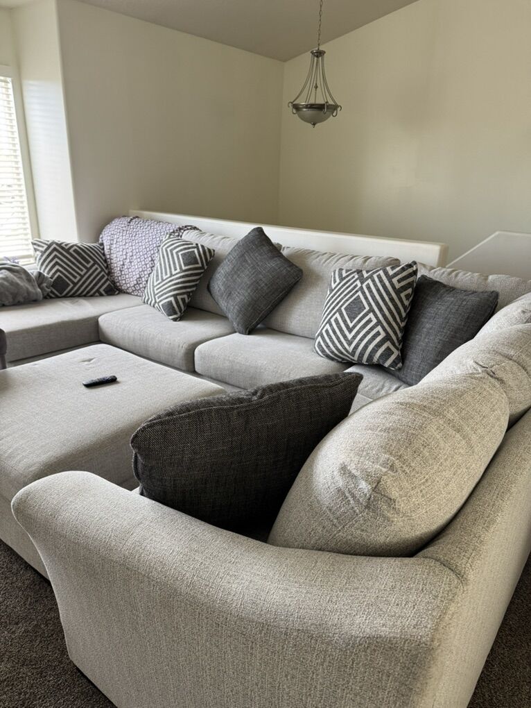 New Couch + Ottoman