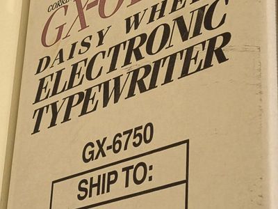 Correctronic GX-6750 Daisy Wheel Electronic Typewriter - New in Box