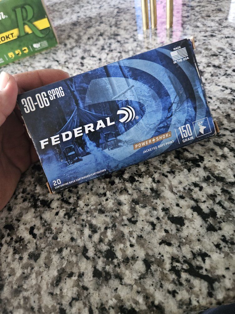 Federal Power-Shok .30-06 SPRG 150 Gr Jacketed Soft Point Rifle Ammunition (17 Rounds)