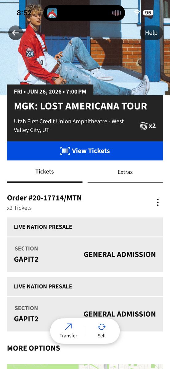 MGK pit ticket