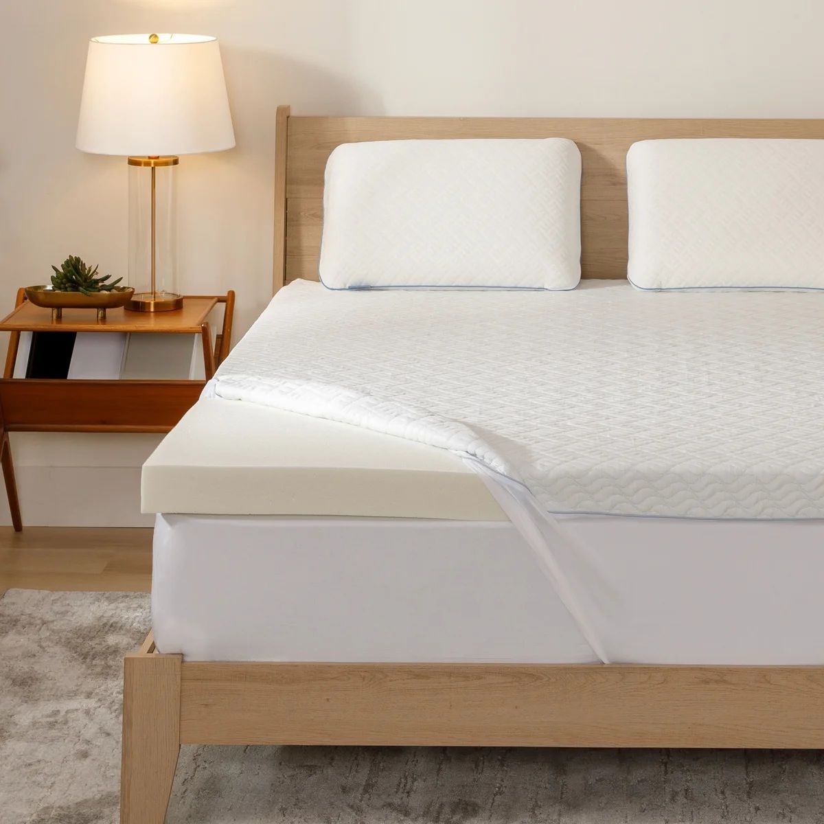Serenity 3" Cooling Memory Foam Mattress Topper, Queen 1845023 #44883