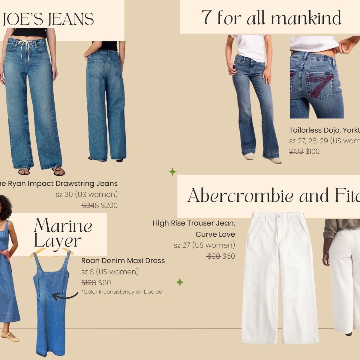 Clothing Sample Sale