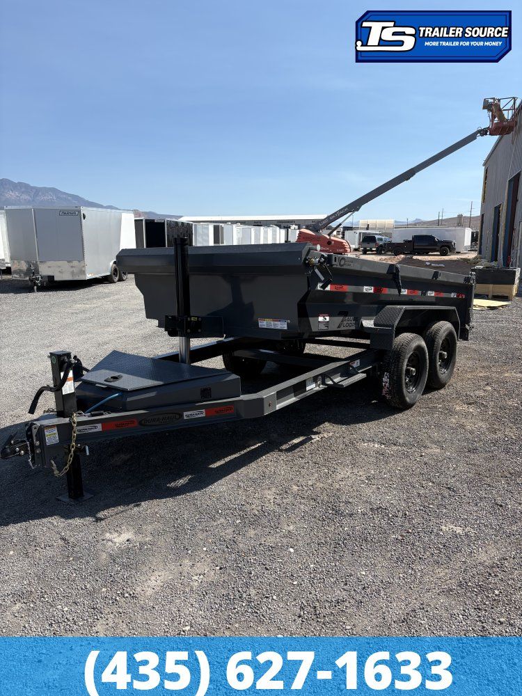6x12 Dura-Haul DRM Telescopic Dump Trailer - 14K GVWR - 7 Gauge Floor