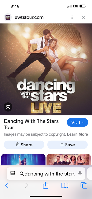 Excellent Dancing with the Stars Live Tickets for 5/3 at 7:00 at Eccles Theater SOLD OUT SHOW