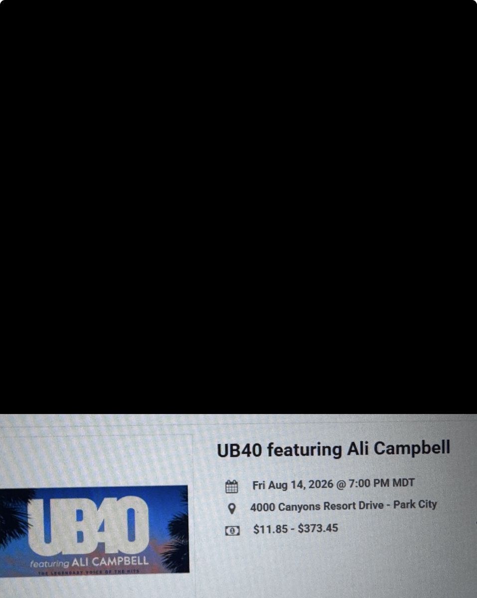 UB40 featuring Ali Campbell Concert Tickets - Aug 14, 2026 - Park City, UT