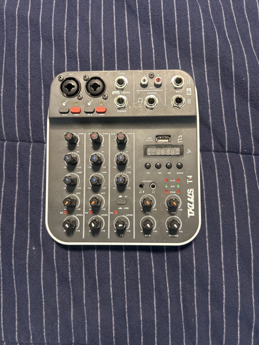 TKLAS T4 4-Channel USB Audio Mixer & Sound Board