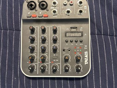 TKLAS T4 4-Channel USB Audio Mixer & Sound Board