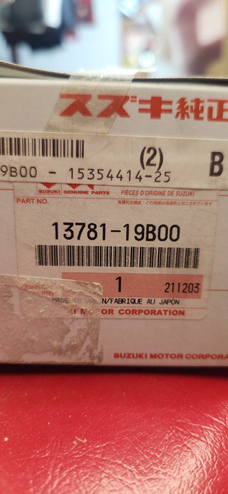 Suzuki Genuine Parts 13781-19B00 - New OEM Replacement 87-02