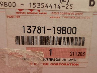 Suzuki Genuine Parts 13781-19B00 - New OEM Replacement 87-02