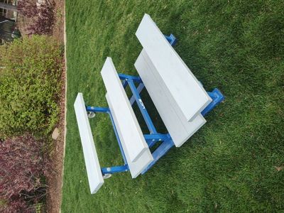 Aluminum bleachers with casters