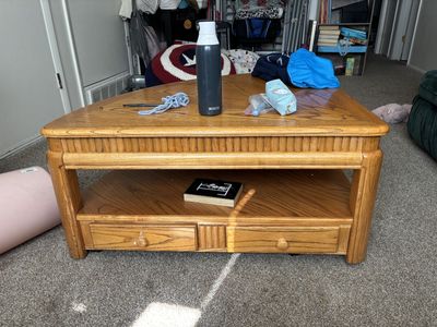 Lift top table
