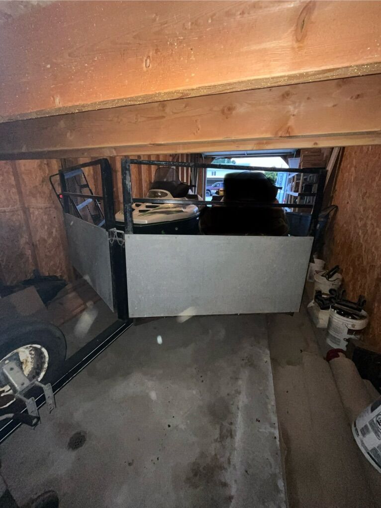 Snowmobile and Trailer