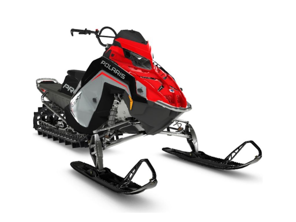 2025 Polaris® Boost PRO RMK 155 Storm Gray / Indy Red