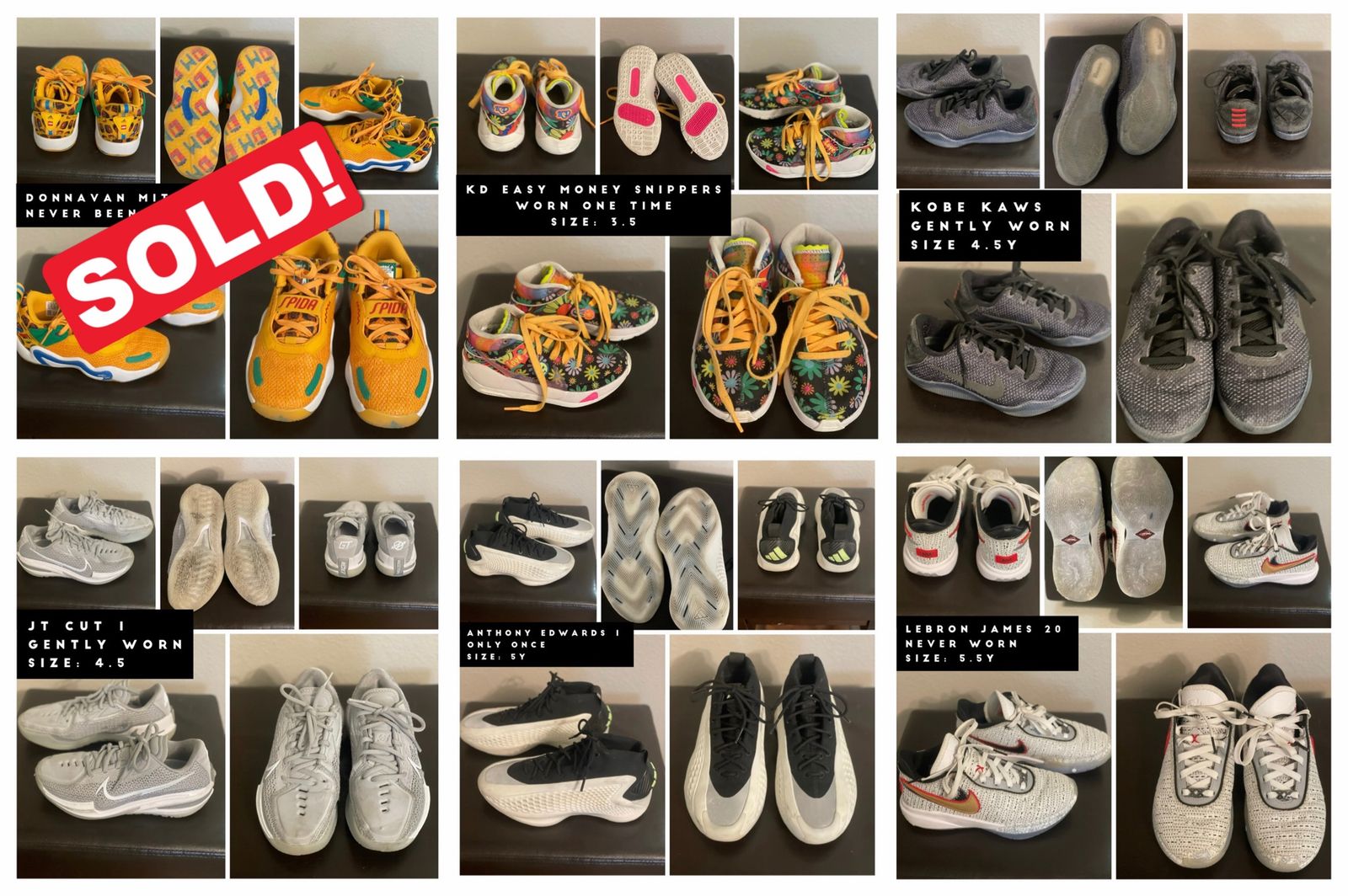 Variety Of Boy Basketball Shoes