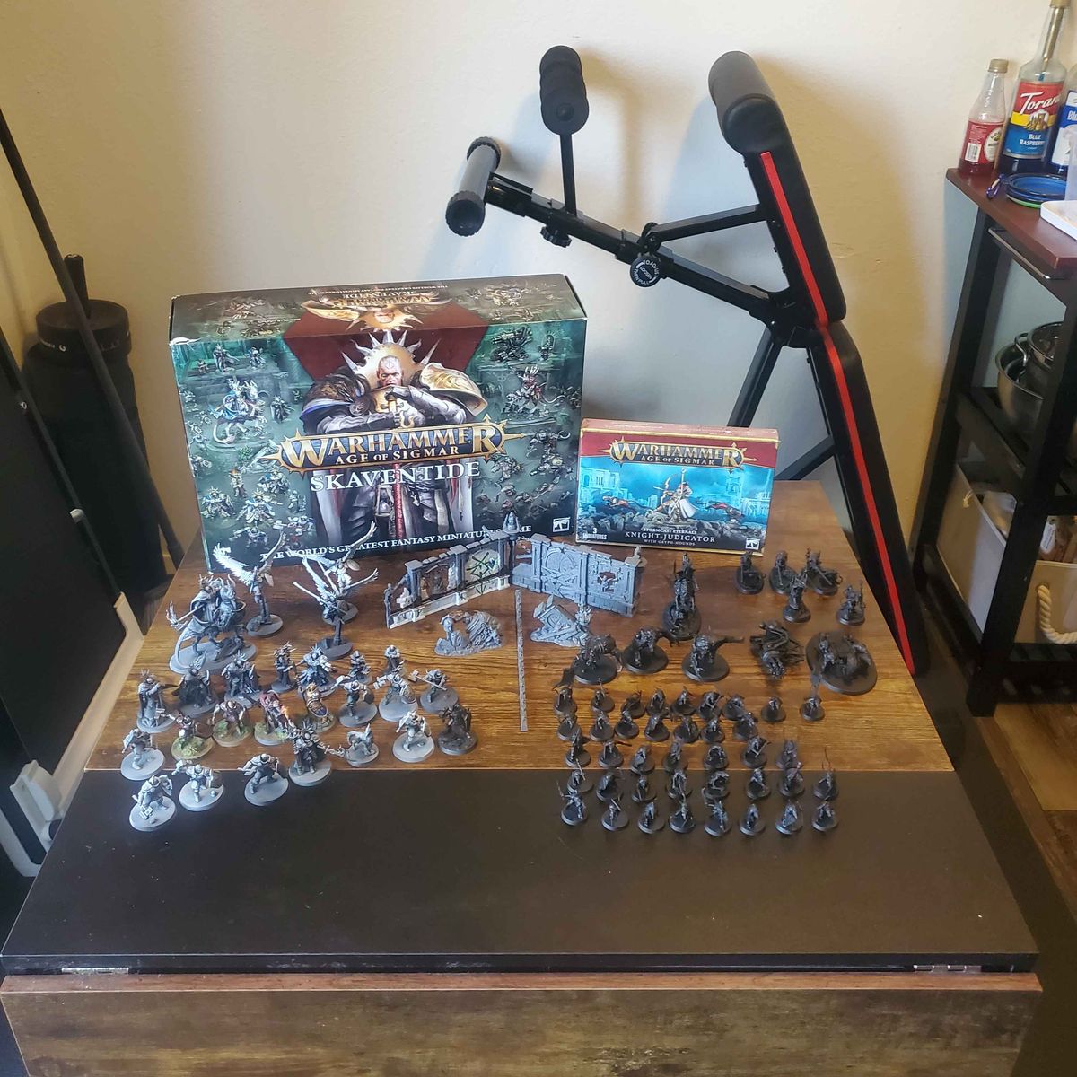 Warhammer Age of Sigmar - Skaventide Box + Unopened Knight Judicator