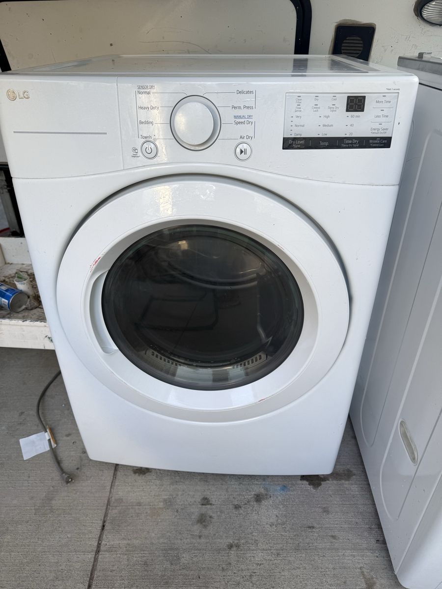 LG Front Load Washer & Dryer Set - White, Electric