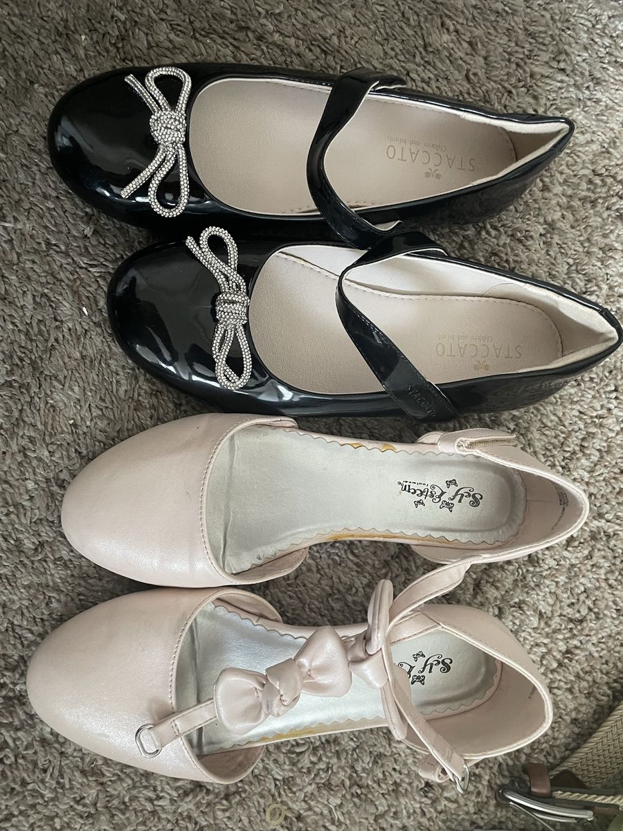 Girls Shoe Bundle Size 5 - Staccato Mary Janes, Self Esteem Heels & Stelle Ballet Slippers