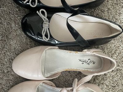 Girls Shoe Bundle Size 5 - Staccato Mary Janes, Self Esteem Heels & Stelle Ballet Slippers