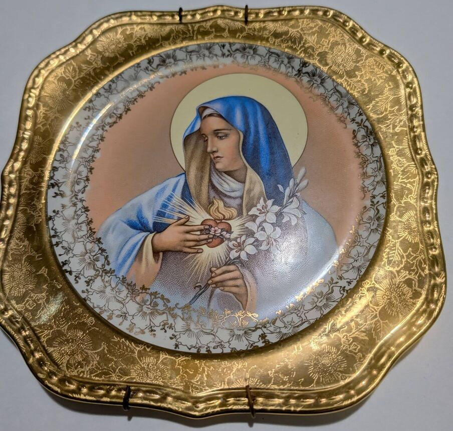 Vintage/Collectable Virgin Mary & Jesus Plate