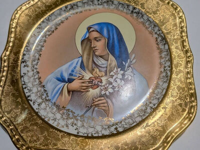 Vintage/Collectable Virgin Mary & Jesus Plate