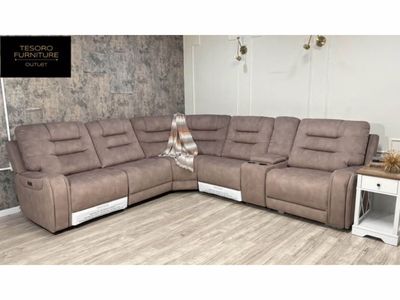 CARMELO UPHOLSTERY RECLINER SECTIONAL WE OFFER DELIVERY