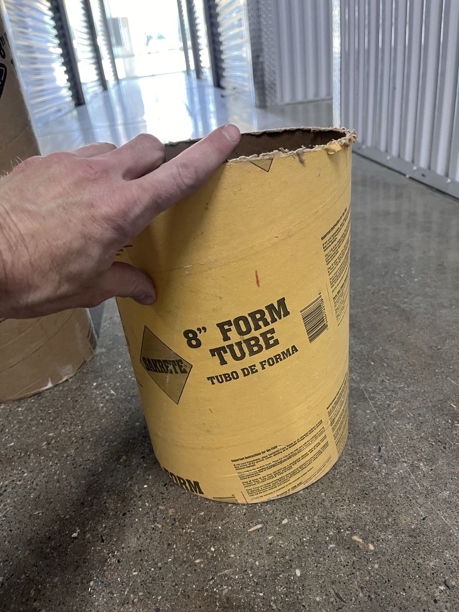 Sakrete 8" Form Tube Concrete Foundation Column Sono Tube