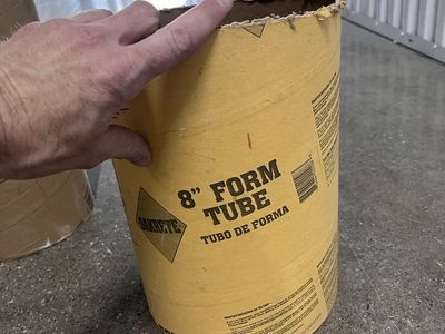 Sakrete 8" Form Tube Concrete Foundation Column Sono Tube
