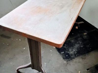 Vintage 50s 60s Schoolhouse Library Table