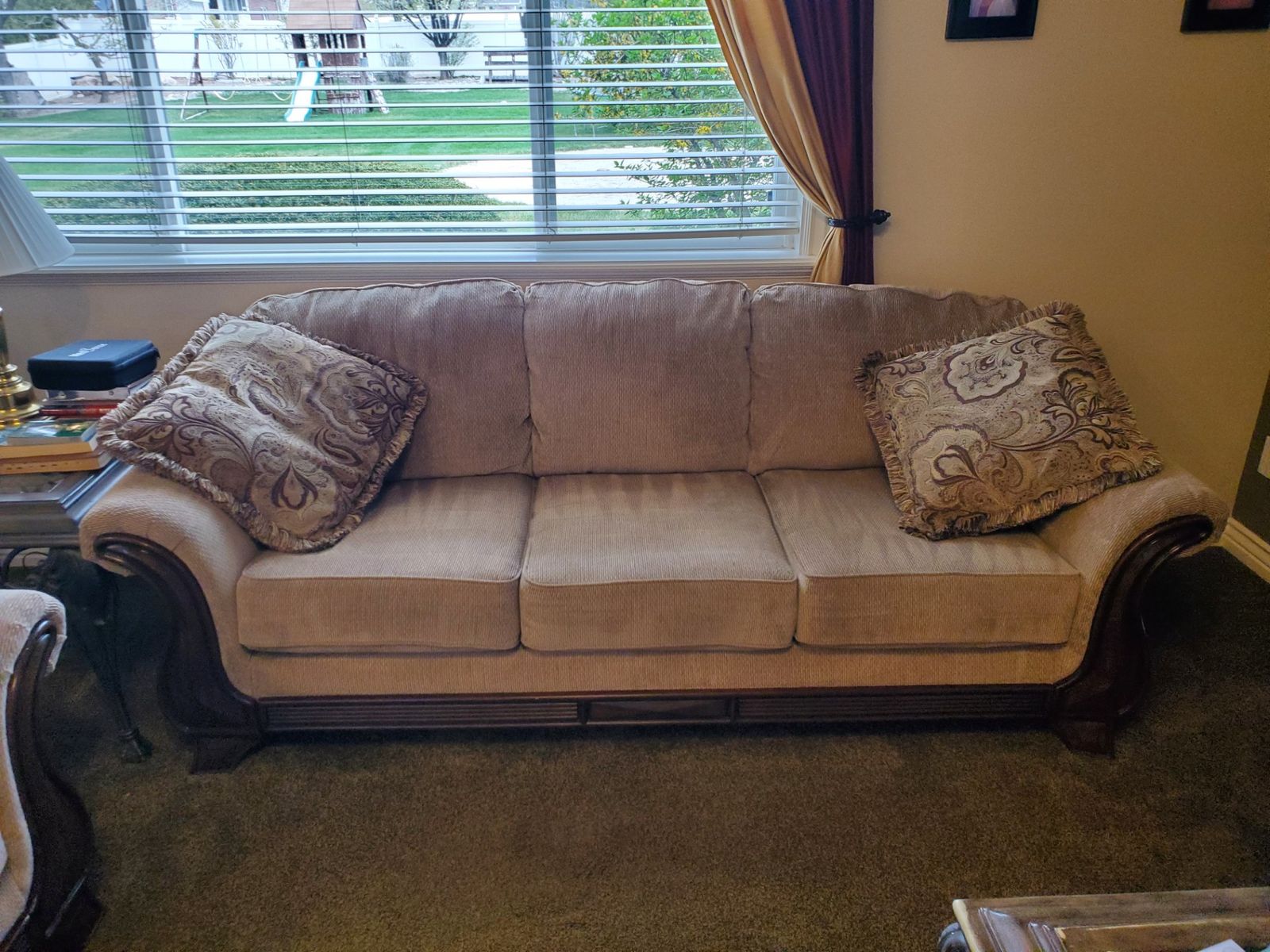 Sofa and loveseat