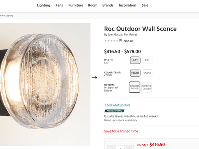 ***SALE***Marset Roc | Compact Indoor and Outdoor LED Wall Lamp