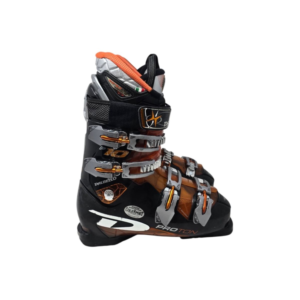 Dalbello Proton 10 Men’s Ski Boots 27.5 / US 9.5 + $140 Custom Insoles & Bag