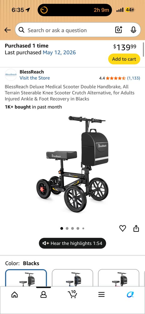 Medical scooter