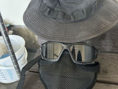 Airsoft multipiece face protection (rated eye pro)